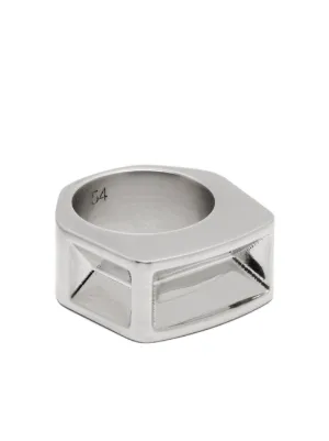 送料関税込【RICK OWENS】Hollywood Ring Rick Owens: Silver Hollywood Hollywood Ring | SSENSE 日本