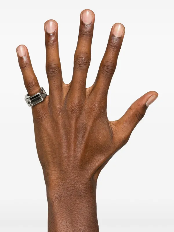 Rick Owens Imploded Ring | Silver | FARFETCH FI