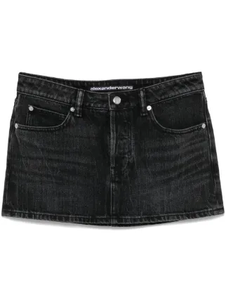 Alexander Wang ビジューデニムミニスカート | ブラック | FARFETCH JP