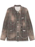 KHOKI check-pattern shirt - Brown