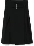 Alexander McQueen pleated midi skirt - Black