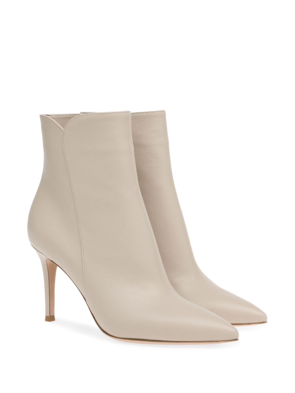 Gianvito Rossi 85mm Levy boots Neutrals