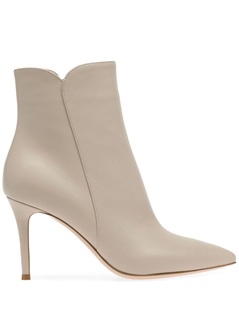 Gianvito Rossi 85mm Levy boots Neutrals