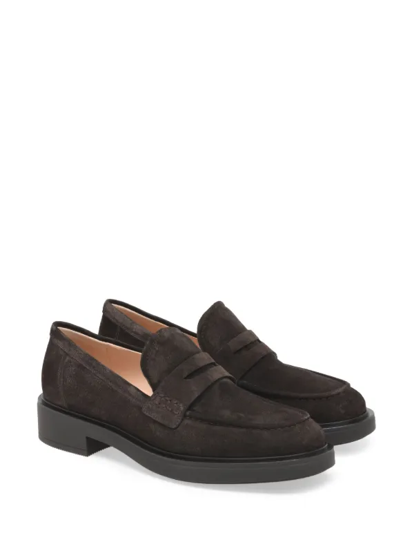 Gianvito Rossi Harris ローファー | ブラウン | FARFETCH JP