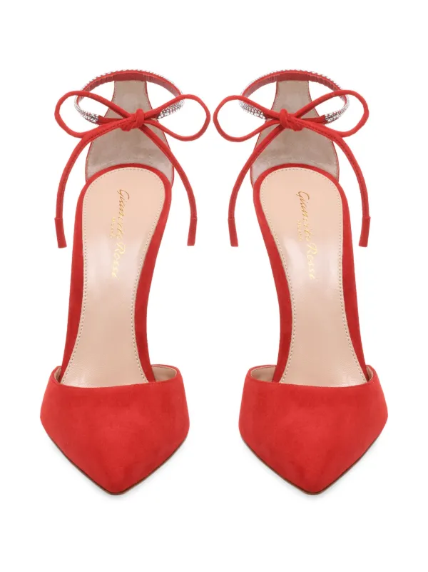 Gianvito Rossi Montecarlo D'Orsay 105mm Pumps | Red