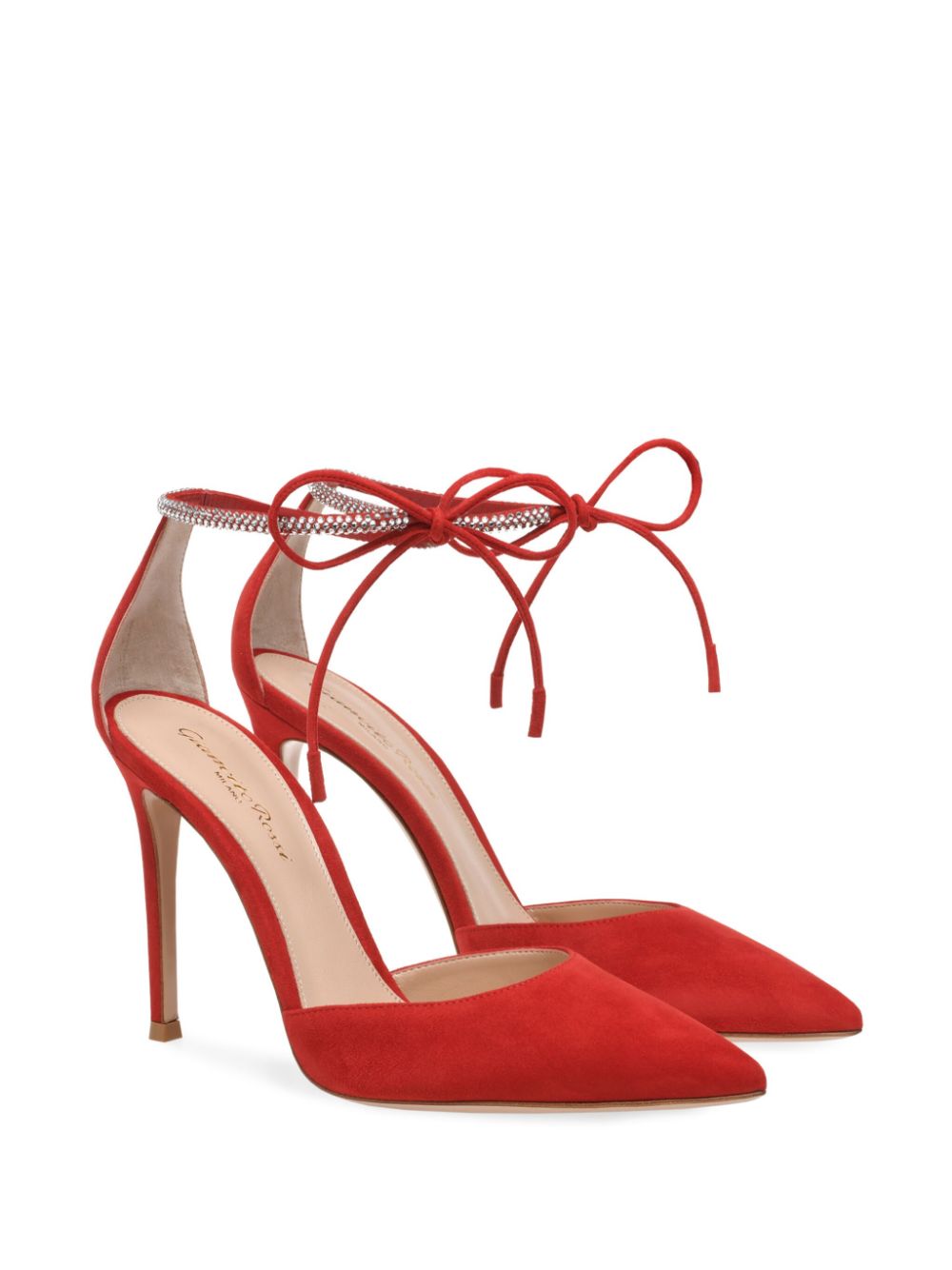 Gianvito Rossi Montecarlo D'Orsay 105 mm pumps - Rood