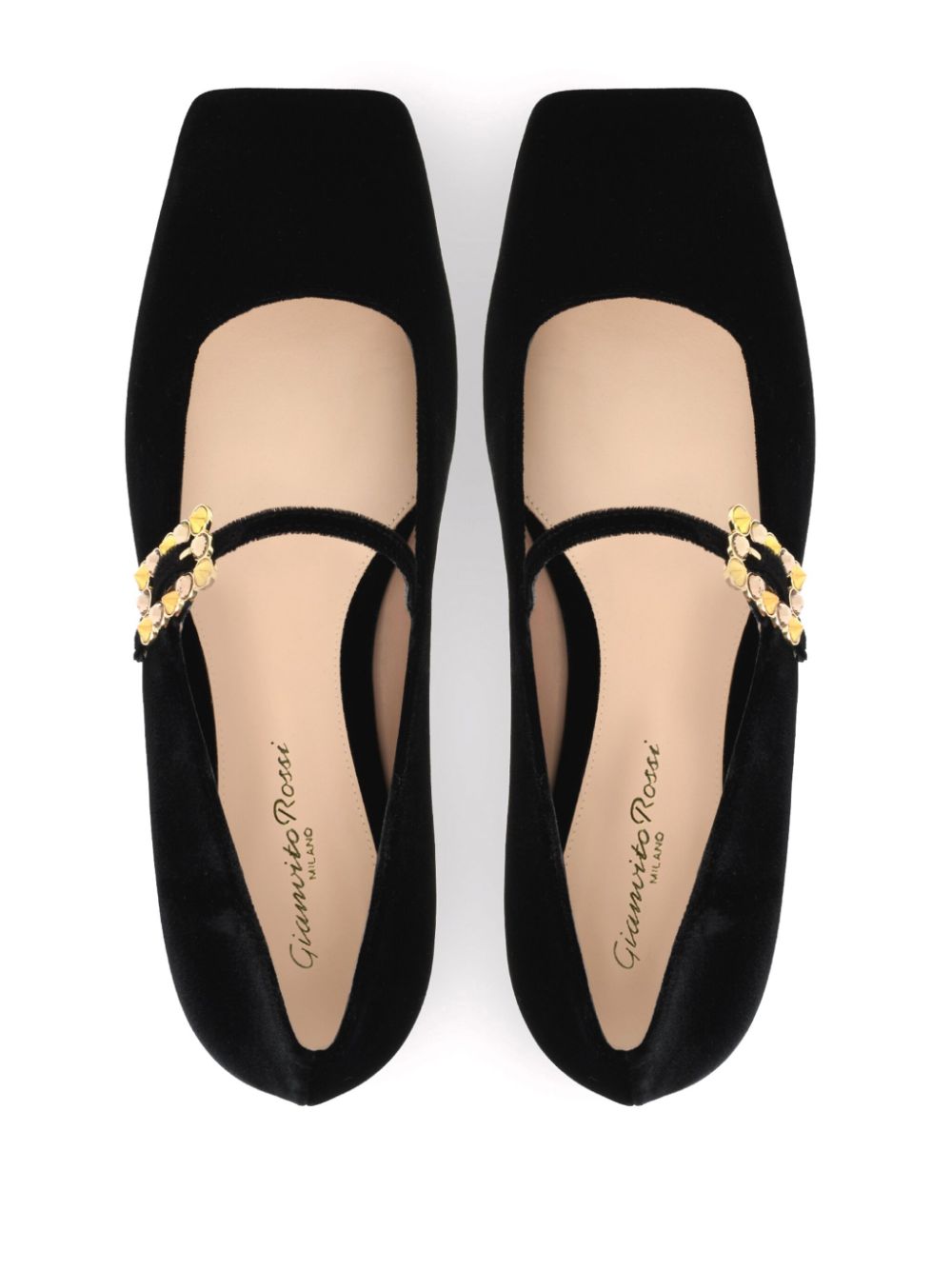 Gianvito Rossi Wondy Mary Jane ballerina shoes Black