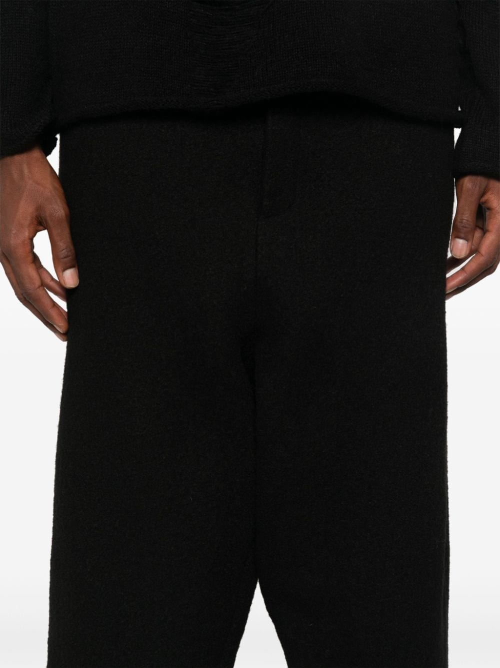 Shop Chiahung Su Drop-crotch Trousers In Black