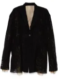 CHIAHUNG SU patchwork-detail blazer - Black