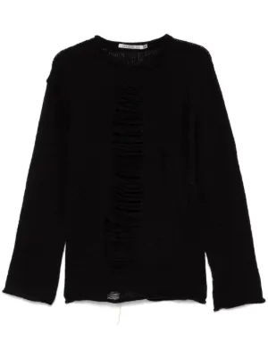 Black Comme Des Garçons ダメージ セーター | ブラック | FARFETCH JP