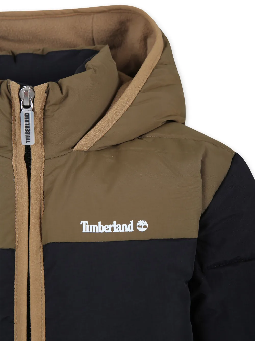 Timberland Kids Gewatteerd jack Zwart