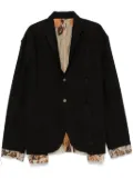 CHIAHUNG SU patchwork blazer - Brown