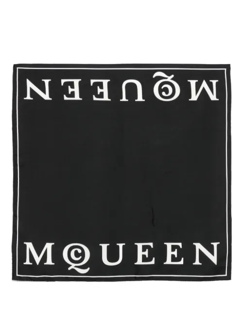 Écharpe à logo imprimé - Alexander McQueen - Modalova