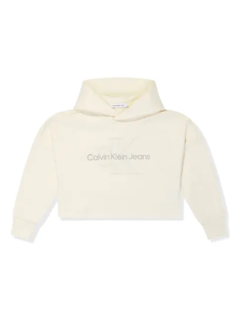 Calvin Klein Kids Moletom de capuz com logo bordado