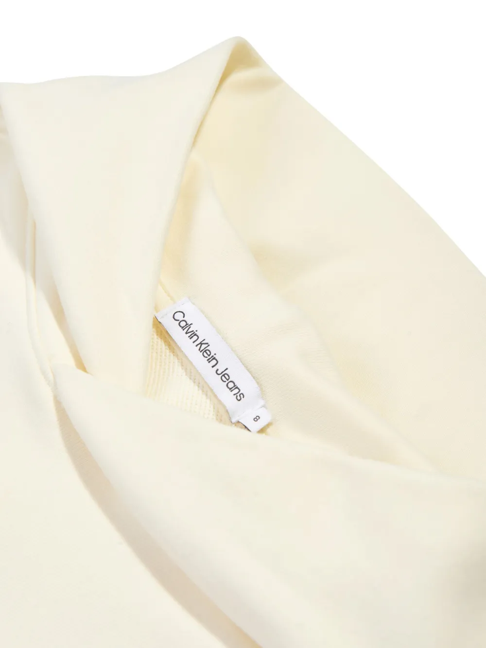Calvin Klein Kids Hoodie met geborduurd logo Beige