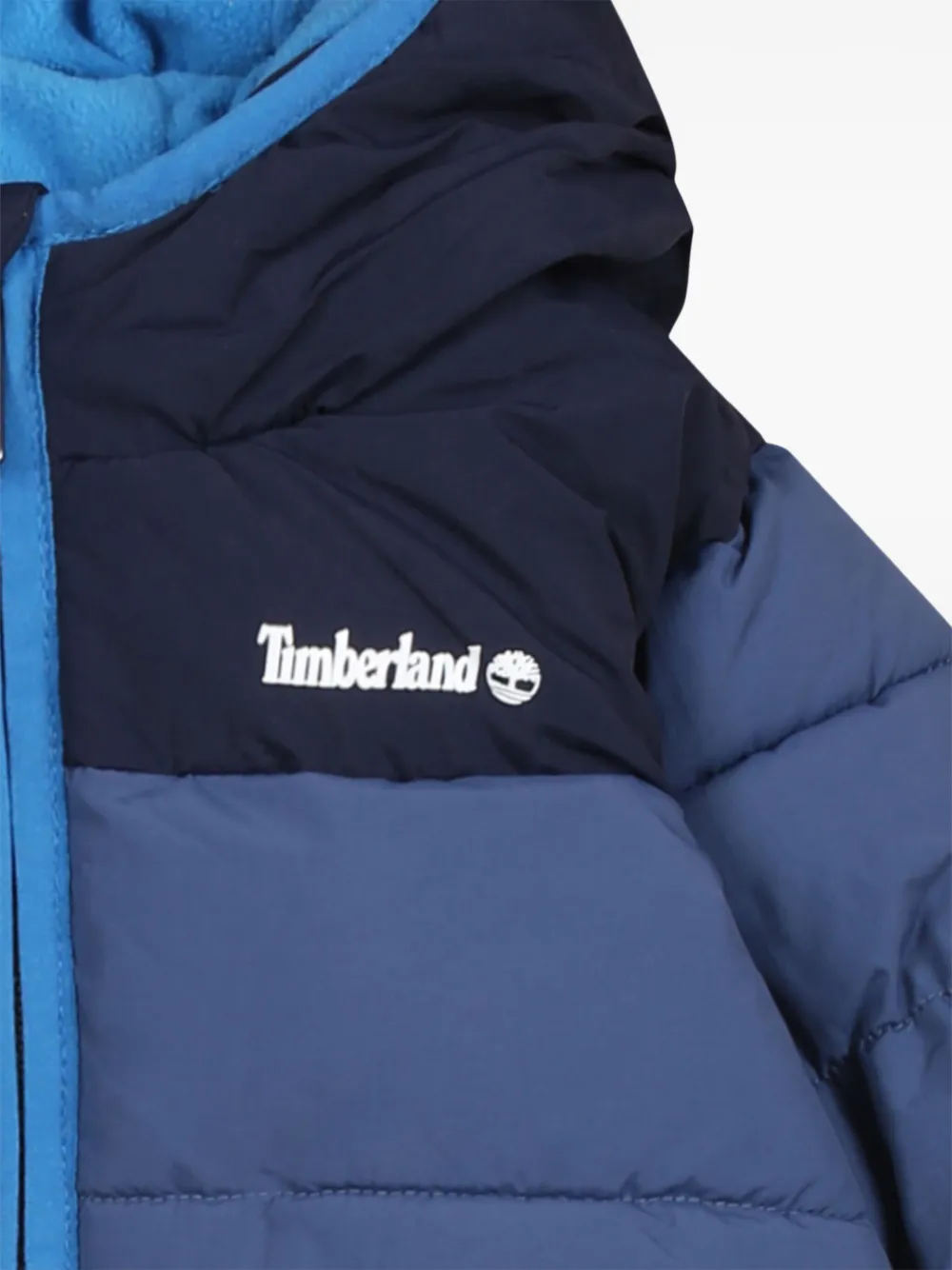 Timberland Kids Gewatteerd jack met capuchon Blauw