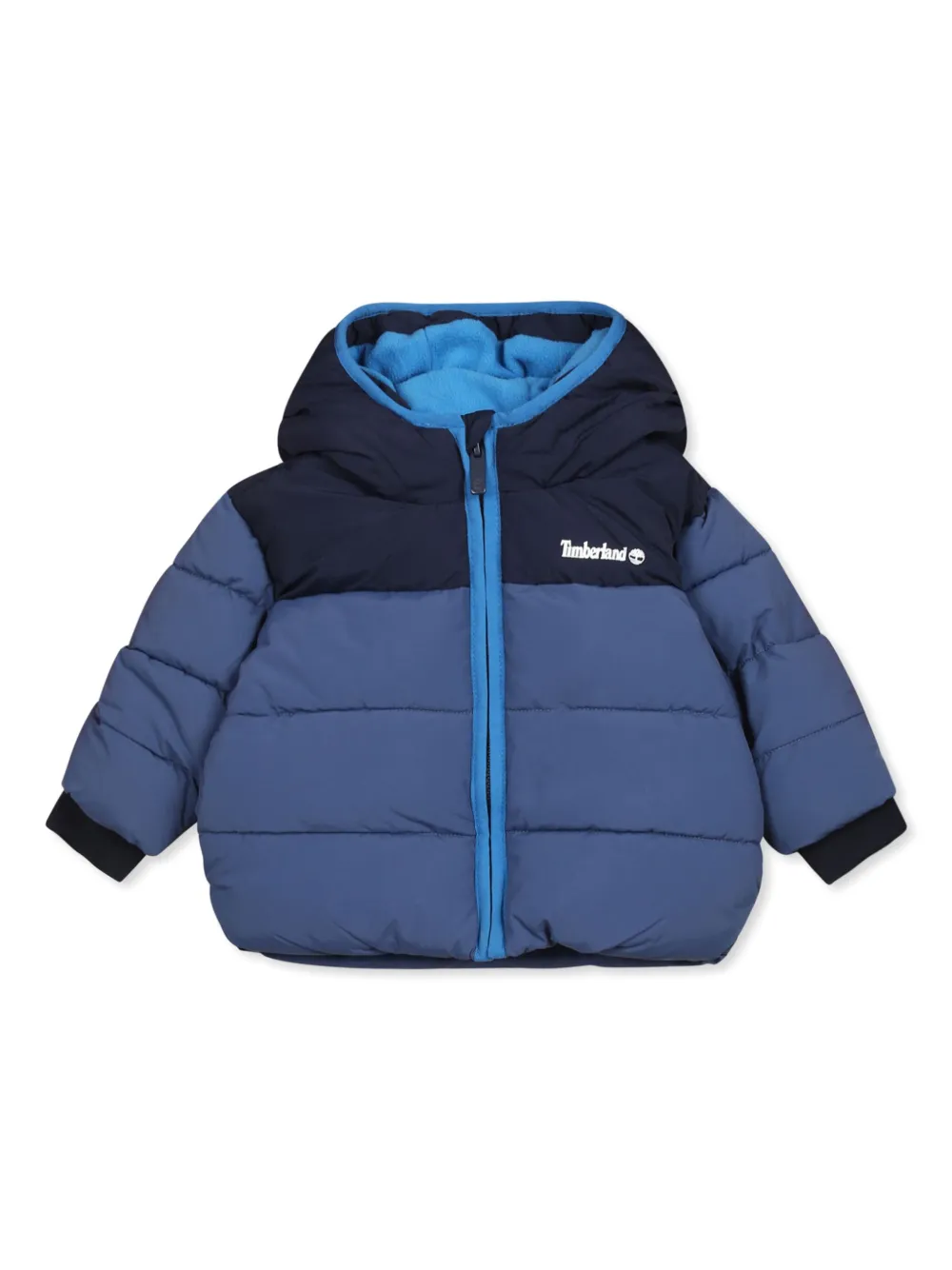 Timberland Kids Gewatteerd jack met capuchon Blauw