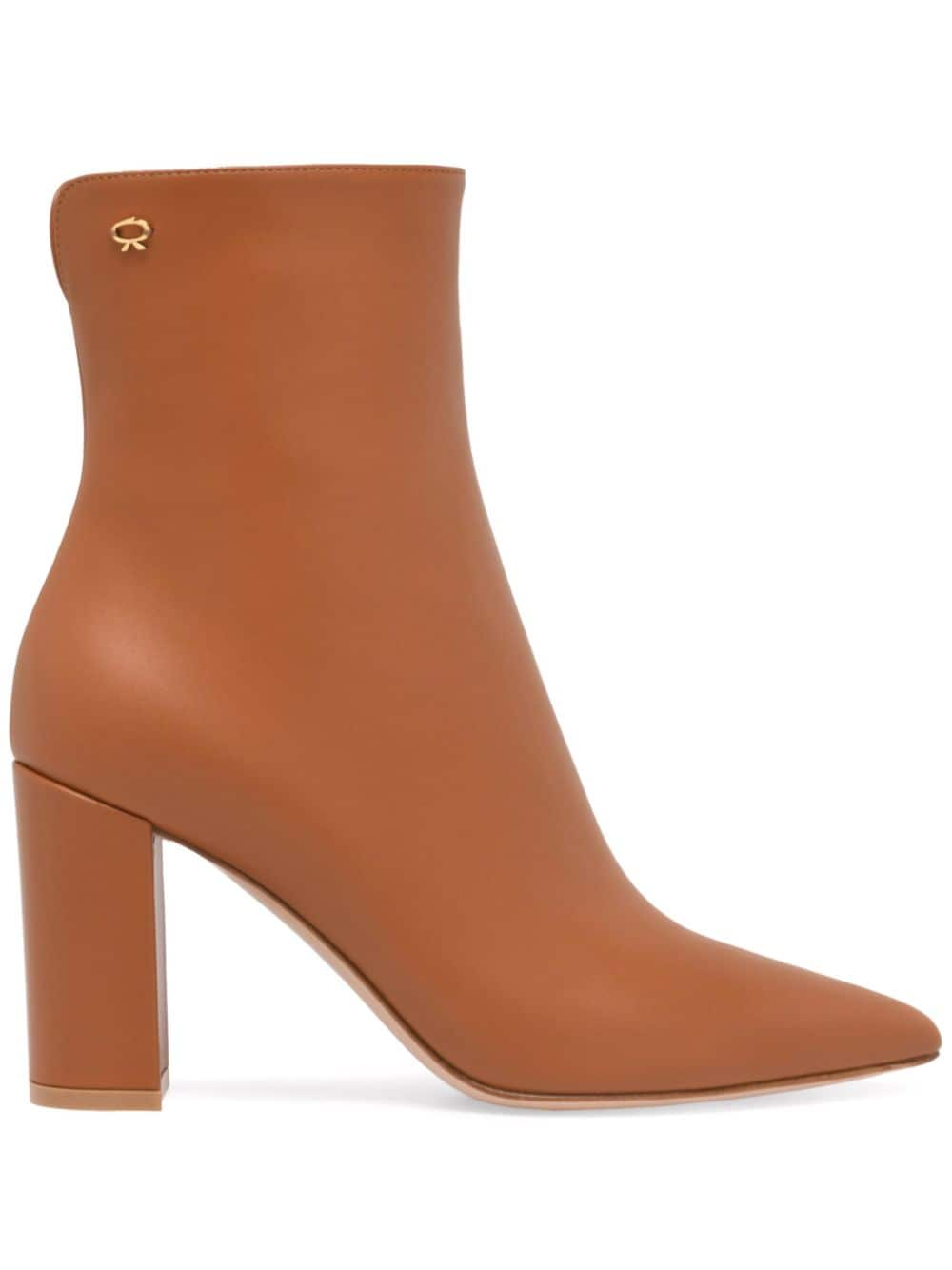 Gianvito Rossi 85mm Lyell boots Brown