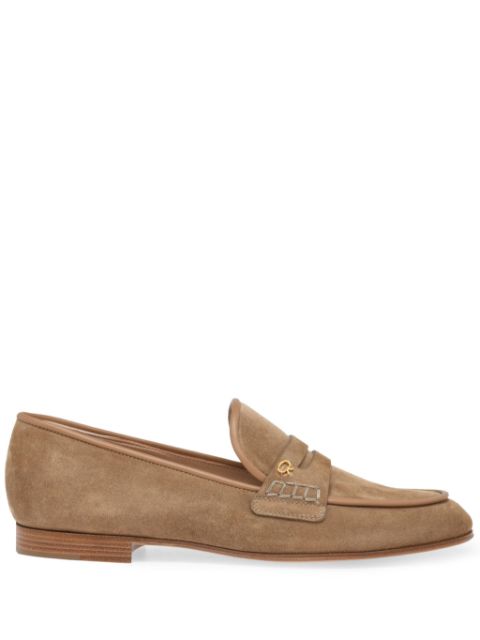 Gianvito Rossi logo-detailing loafers Women