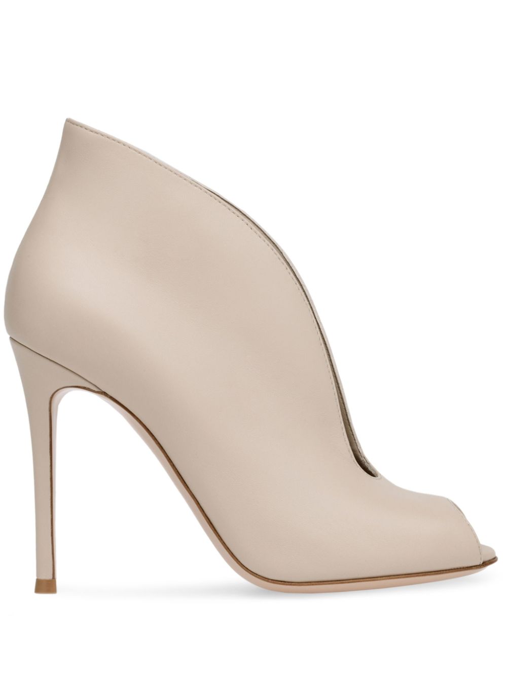 Gianvito Rossi 105mm Vamp boots Neutrals