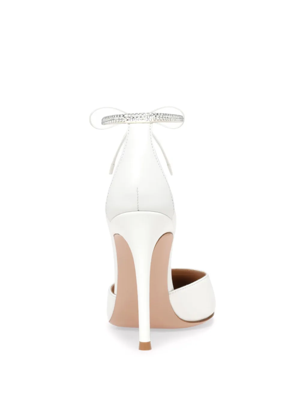 Gianvito Rossi Montecarlo D'Orsay 105mm pumps White