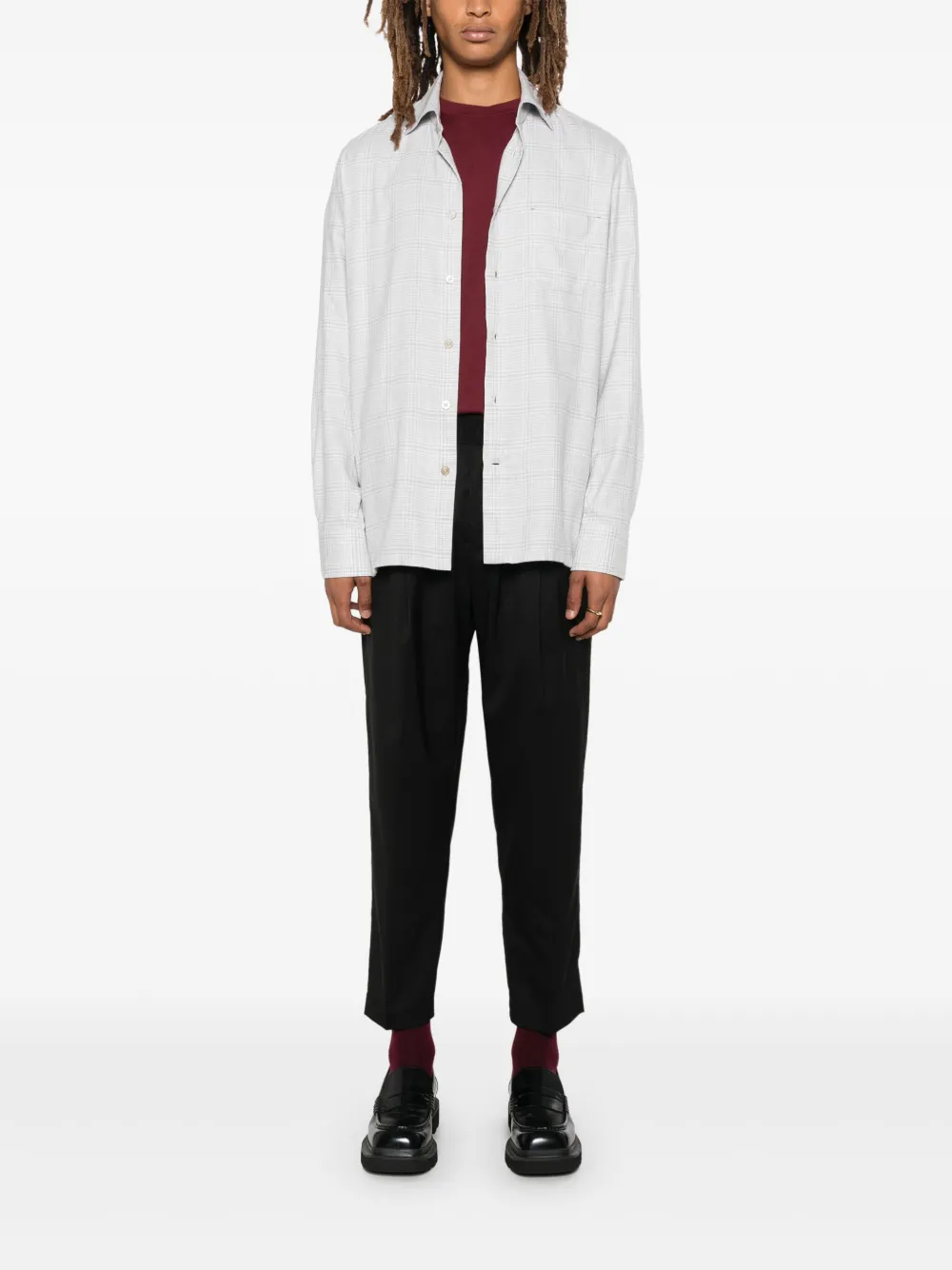 Kiton logo-embroidered T-shirt - Rood