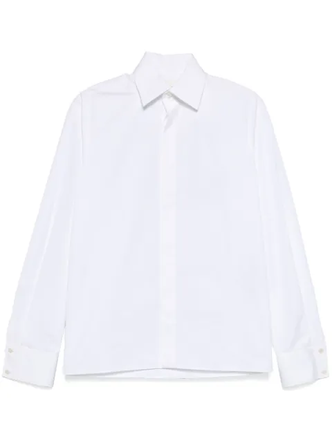 Saint Laurent Cassandre-embroidered shirt