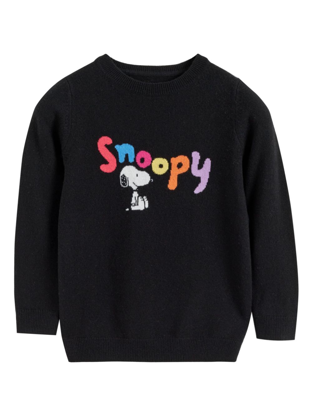 Chinti & Parker Kids Snoopy sweater - Black