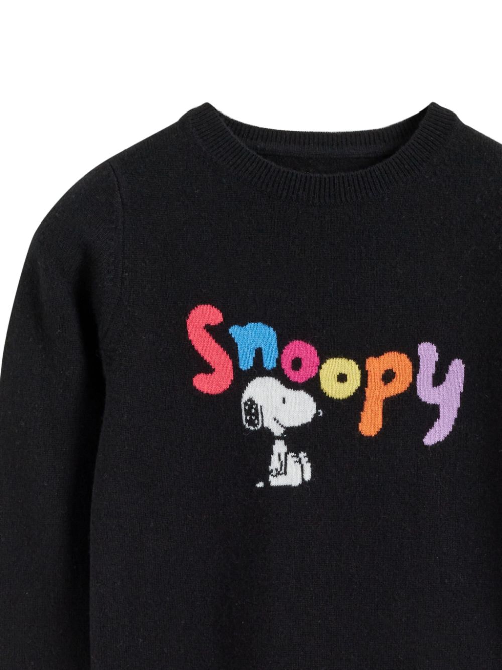 Chinti & Parker Kids Snoopy sweater - Black