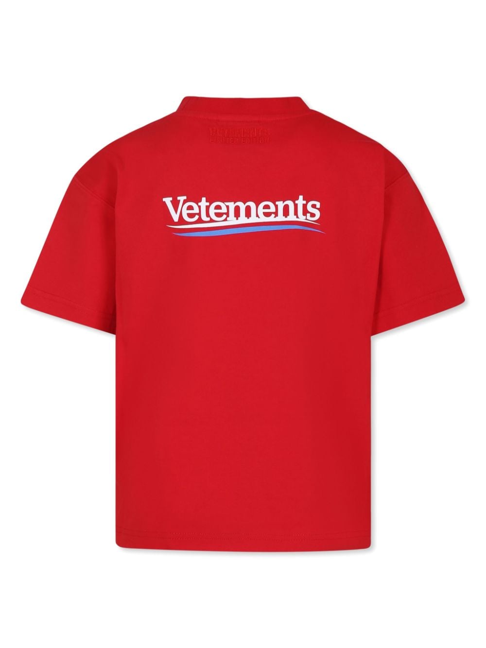 Shop Vetements Logo-print T-shirt In Red