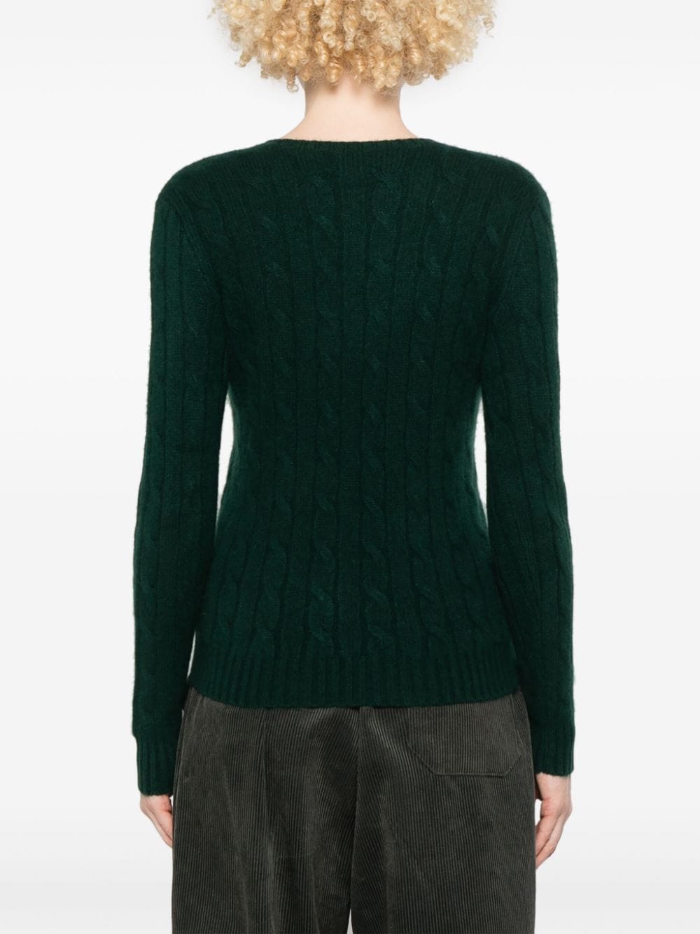 Shop Polo Ralph Lauren Cable-knit Sweater In Green