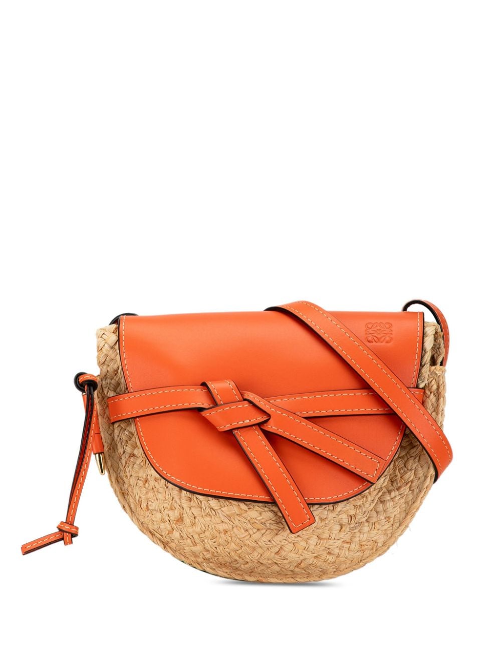 Loewe 2018 Medium Raffia Gate crossbody bag Women