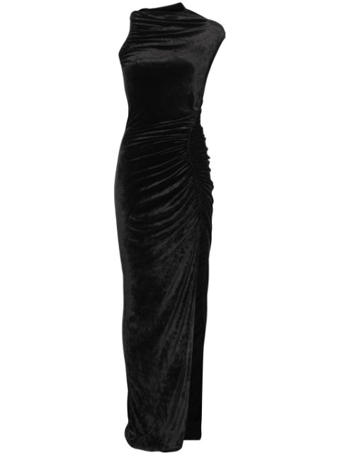 Rick Owens Lilies velour maxi dress