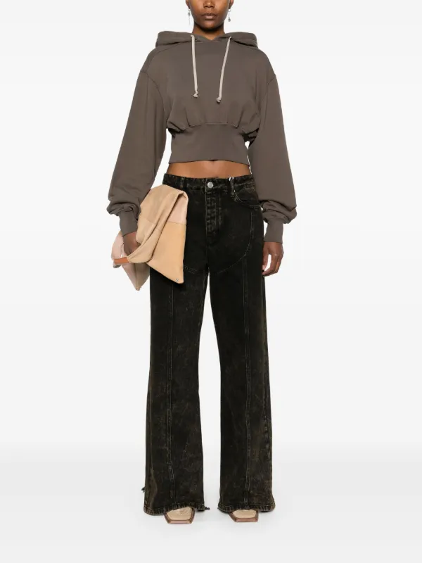 Rick Owens DRKSHDW Tatlin Hoodie | Grey | FARFETCH