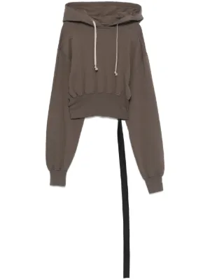 Rick Owens DRKSHDW クロップド パーカー | ブラウン | FARFETCH JP