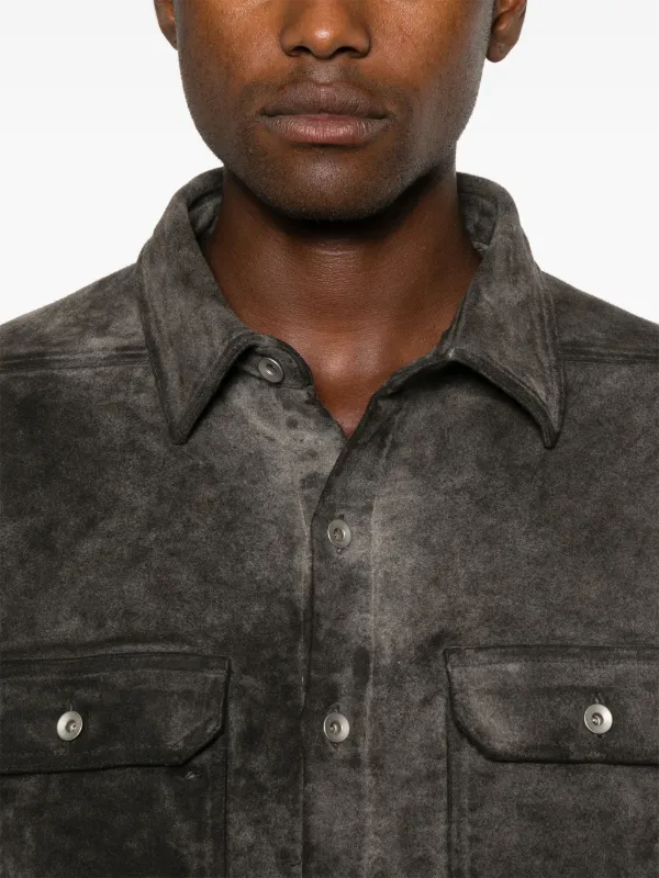 Rick Owens DRKSHDW パデッド シャツジャケット | グレー | FARFETCH JP