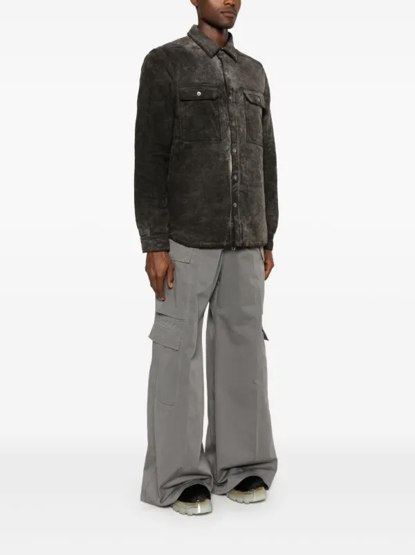 Rick Owens DRKSHDW Padded Shirt Jacket | Grey | FARFETCH