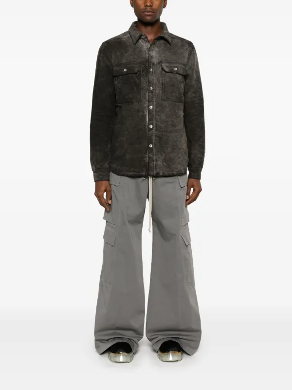 Rick Owens DRKSHDW Padded Shirt Jacket | Grey | FARFETCH