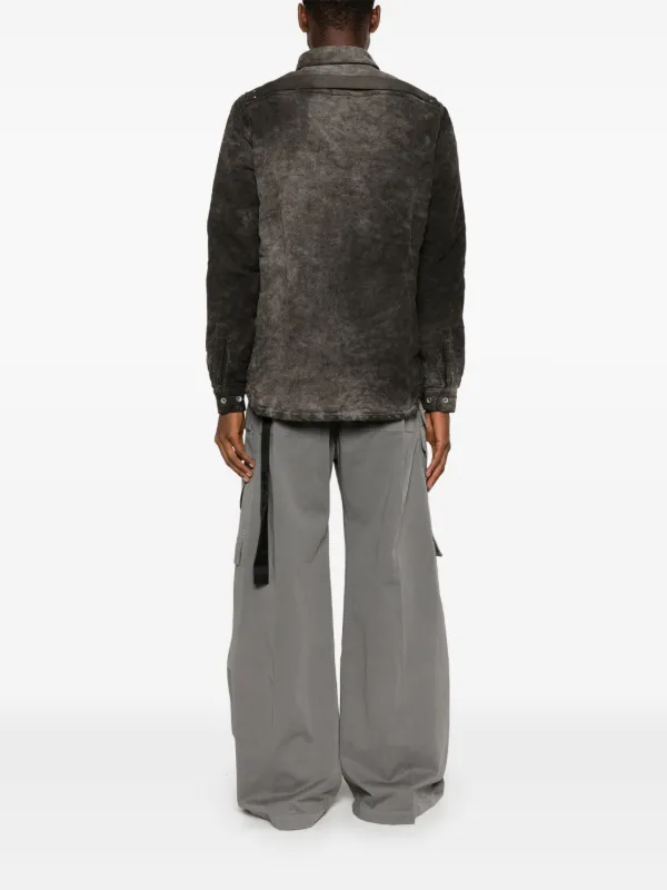 Rick Owens DRKSHDW Padded Shirt Jacket | Grey | FARFETCH