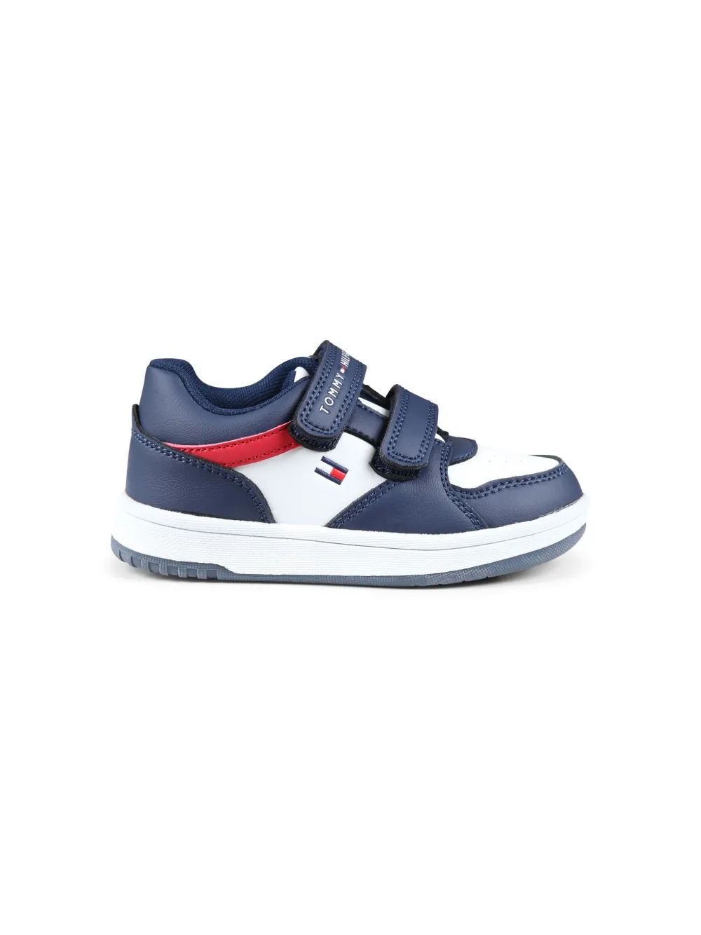 Tommy Hilfiger Junior Sneakers met klittenband - Blauw