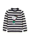 Chinti & Parker Kids Snoopy Christmas sweater - Blue