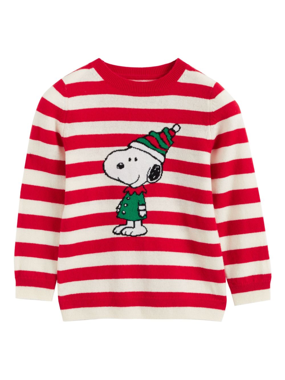 Chinti & Parker Kids Snoopy Christmas sweater - Red