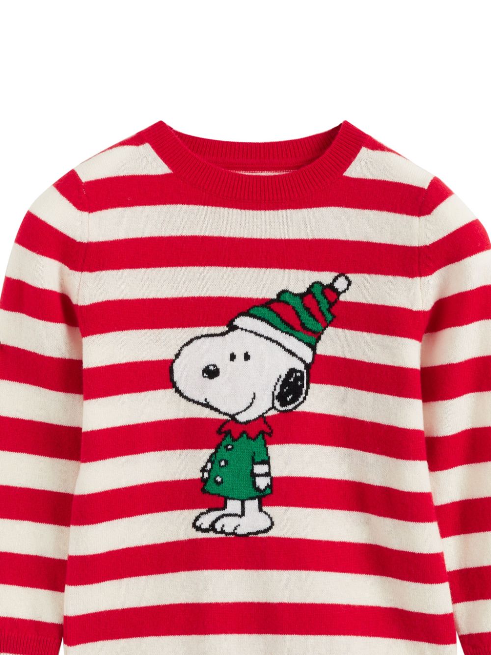 Chinti & Parker Kids Snoopy Christmas sweater - Red