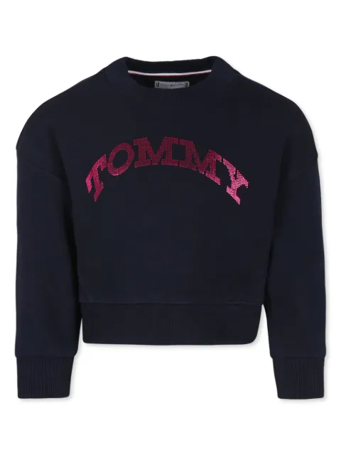 Tommy Hilfiger Junior embellished-logo sweatshirt