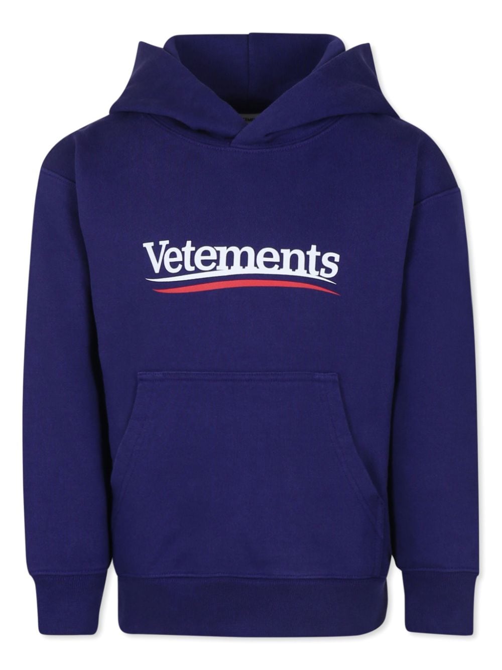 VETEMENTS logo print Hoodie Blue FARFETCH PH