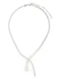 Swarovski Matrix Y necklace - Silver