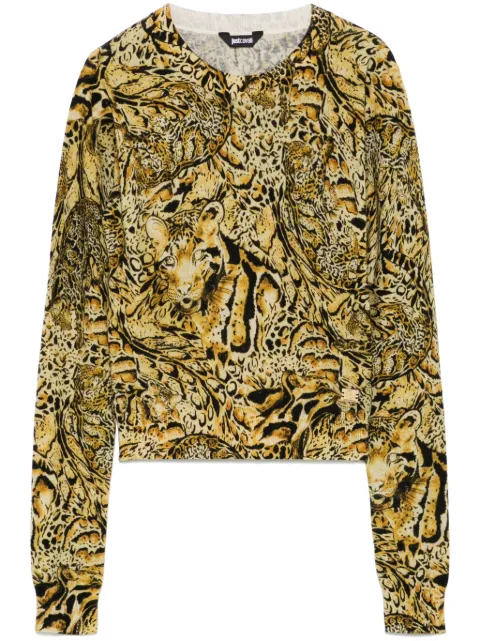 Just Cavalli سويتر بطبعة جلد الفهد