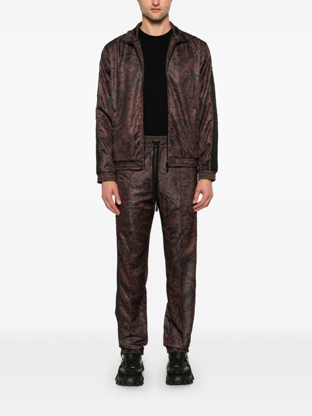 Just Cavalli leopard-print track pants - Bruin