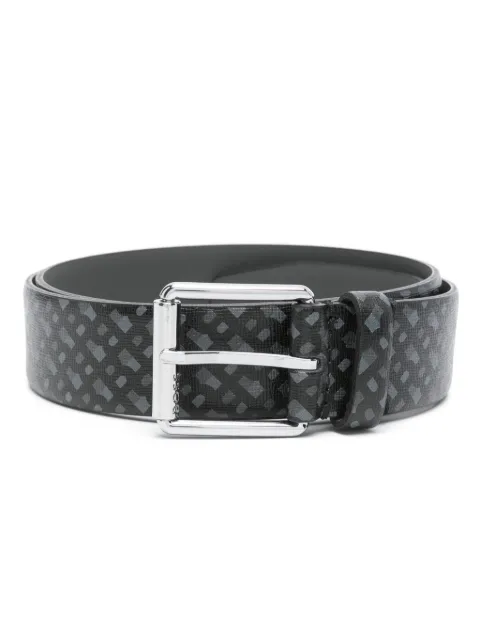 BOSS cinturón con monograma estampado