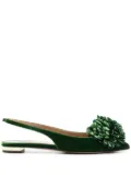 Aquazzura Couturier slingback ballet flats - Green